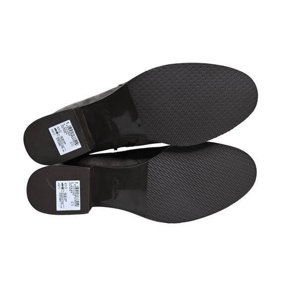 Clarks Womens 10 Mila Charm Suede Bootie in Taupe Gray Suede NEW - Picture 10 of 11